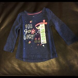 You Go girl Long Sleeve Tee For Girls